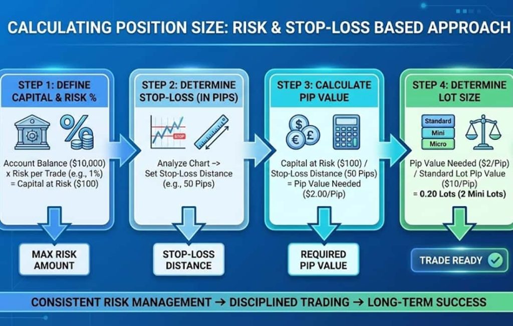 محاسبه لات سایز بر اساس استاپ لاس و مدیریت ریسک
