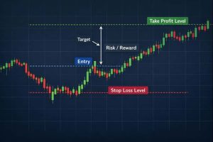 نمونه اجرای پلن معاملاتی و مدیریت احساسات روی نمودار قیمت