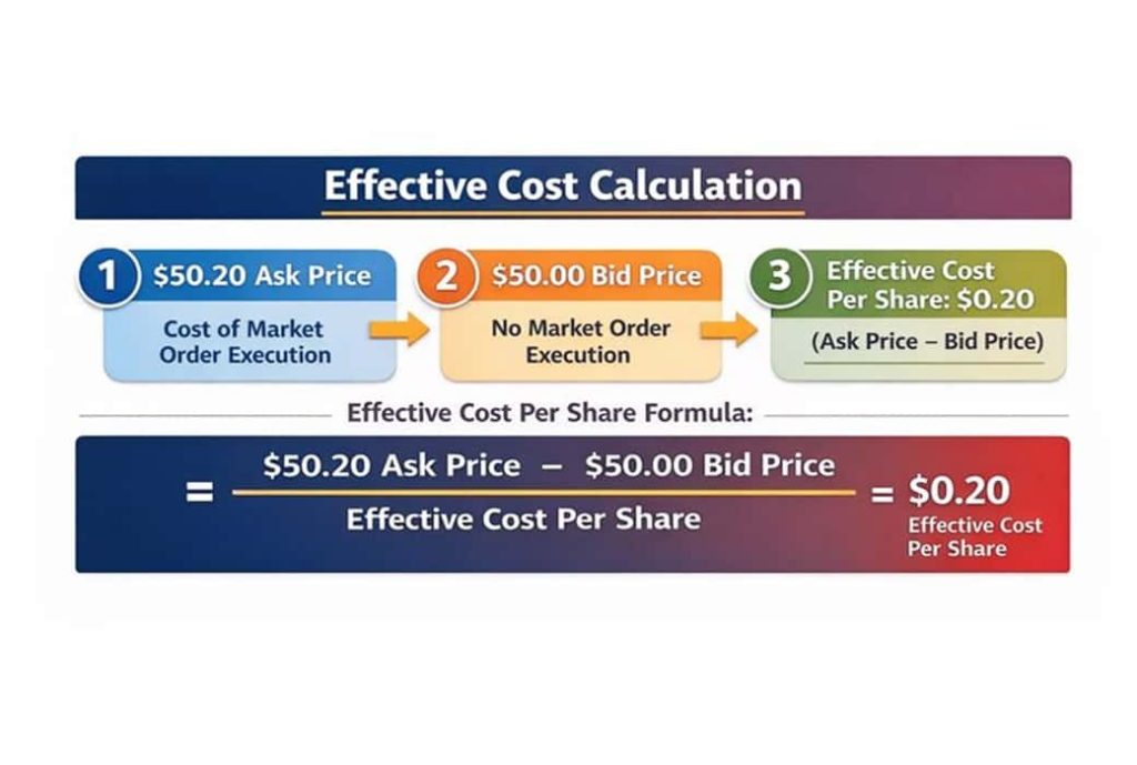 محاسبه هزینه مؤثر با اسپرد و کمیسیون