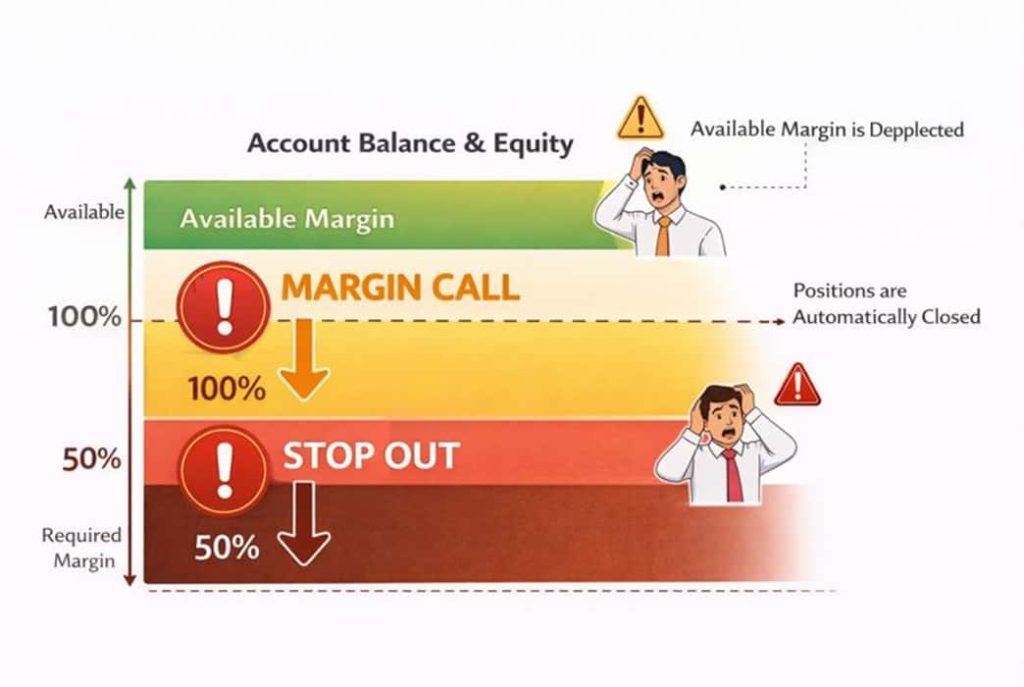 قوانین مارجین کال و استاپ اوت در انواع حساب معاملاتی