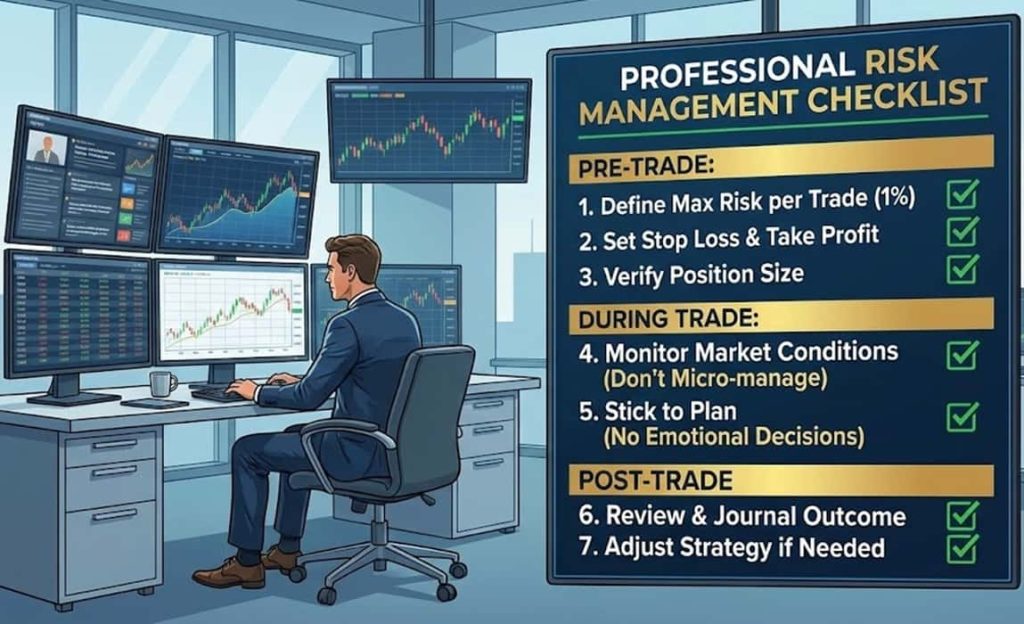 چک‌لیست مدیریت ریسک و استانداردسازی ریسک برای تریدرهای فارکس