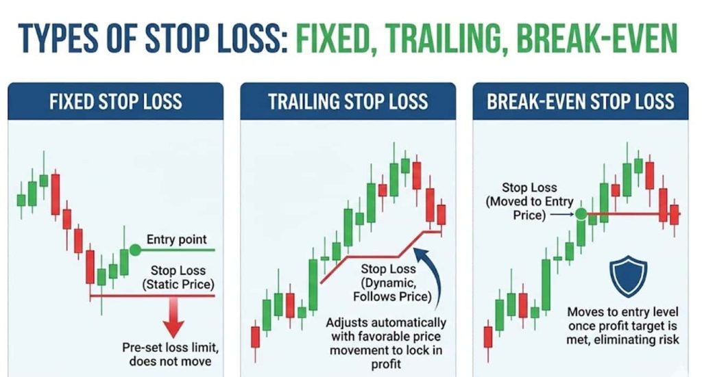 انواع استاپ لاس و تریلینگ استاپ در فارکس
