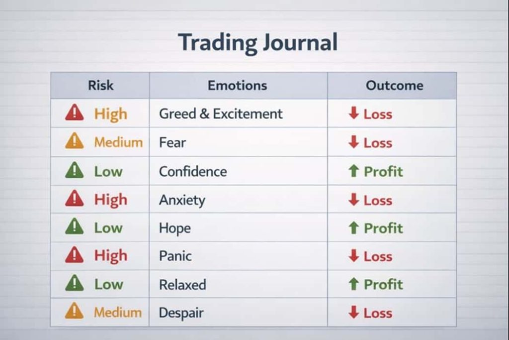 ژورنال معاملاتی برای پایش نظم رفتاری و روانشناسی معامله‌گر