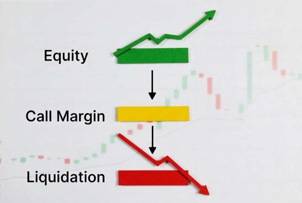 دیاگرام مسیر Equity تا کال مارجین و لیکوییدیشن