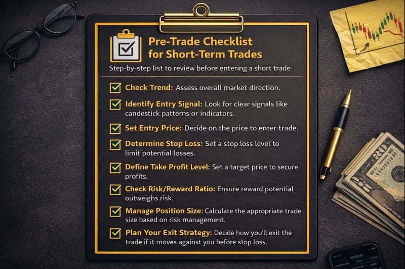 چک‌لیست  ترید کوتاه مدت