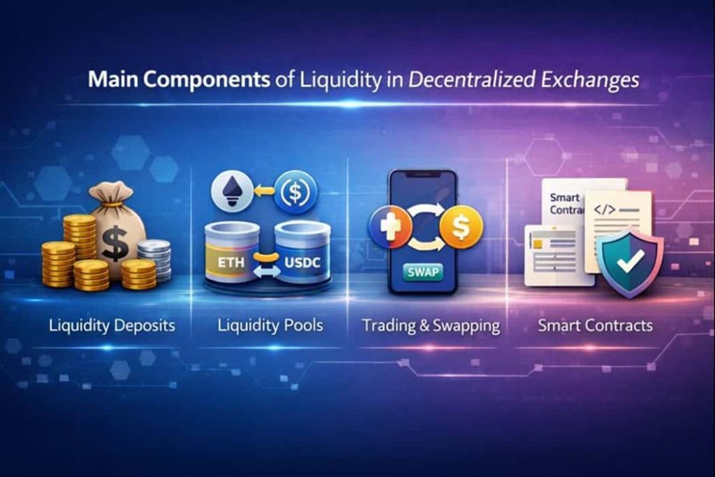 اجزای اصلی نقدینگی در صرافی غیرمتمرکز