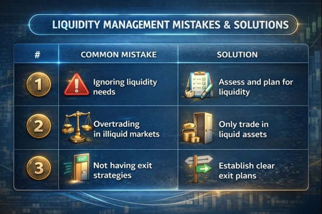 اشتباهات رایج در مدیریت نقدینگی و راه‌حل‌ها