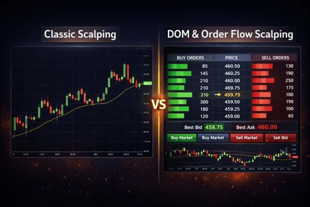 اسکالپ کلاسیک و اسکالپ بر اساس عمق بازار 
