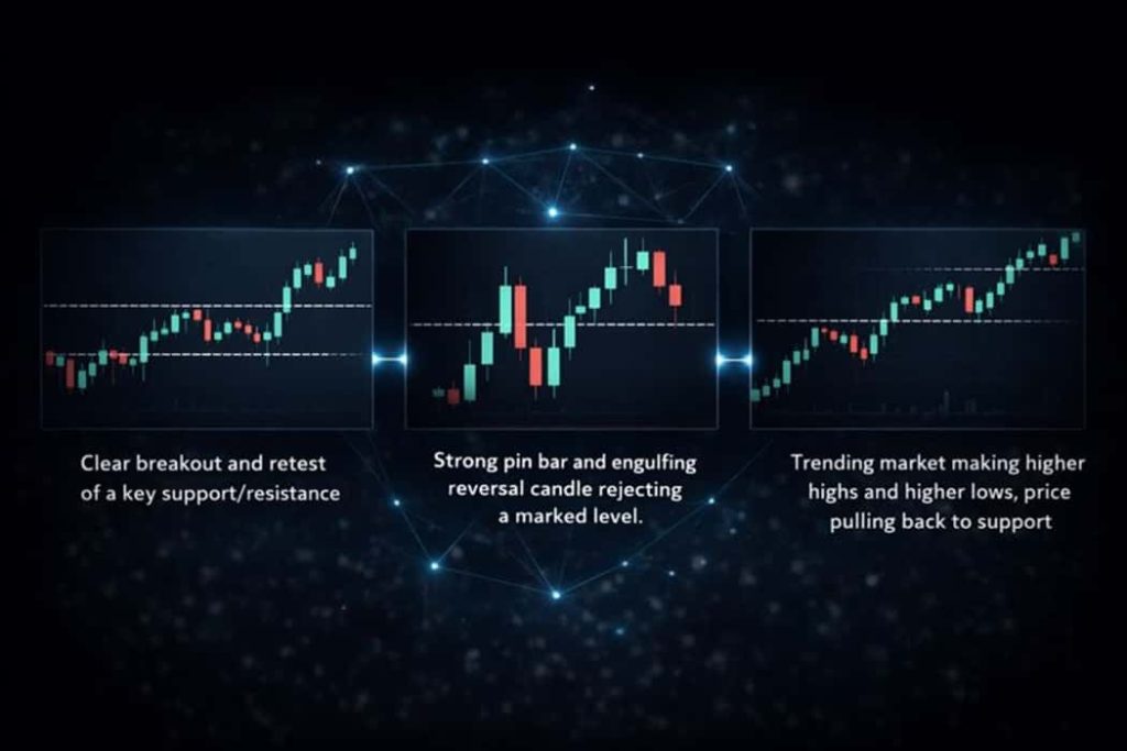 استراتژی‌های پرایس اکشن برای ورود به معامله